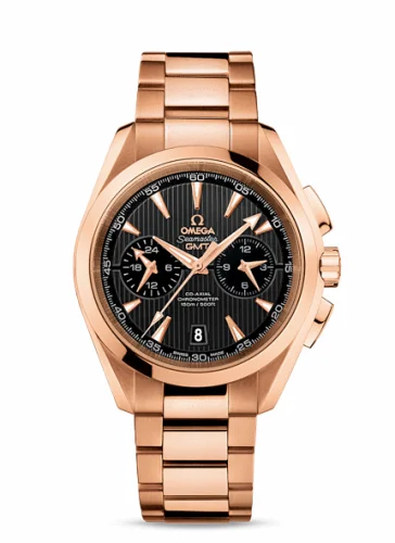 Omega Seamaster Aqua Terra 150M Co-Axial 43 GMT Chronograph Red Gold / Grey / Bracelet 231.50.43.52.06.001 (23150435206001)